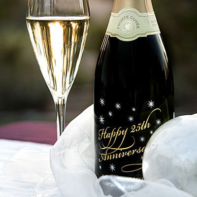 Classic Anniversary Etched Wine