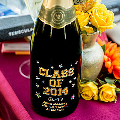 Varsity "Class of" Etched Wine